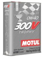 Спортивное моторное масло MOTUL 300V Trophy 0W-40 RACING, 2л